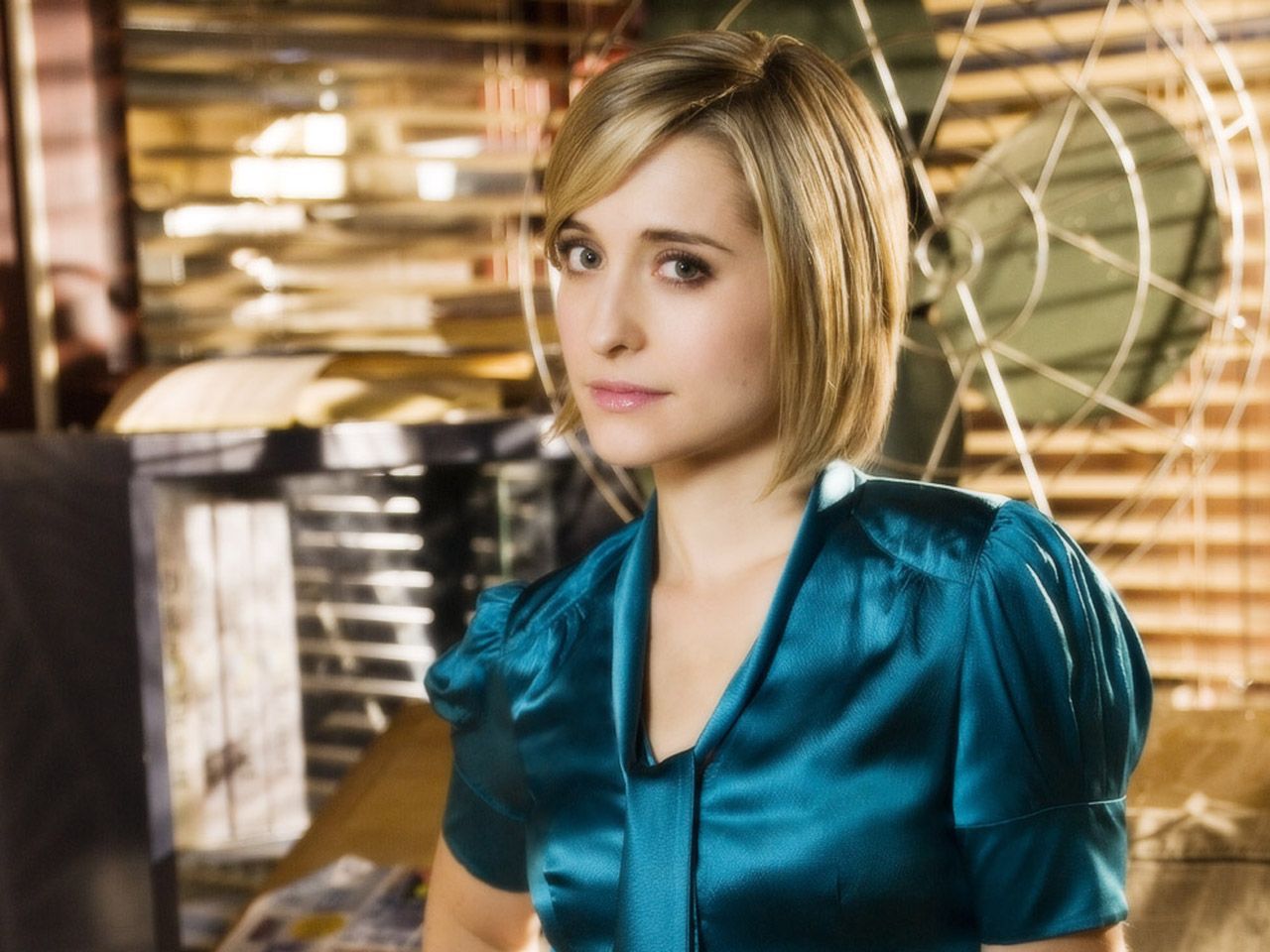 Chloe Sullivan Side Portrait Wallpaper 1280x960