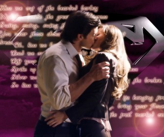 Clark Kent And Lois Lane Kiss Me Wallpaper