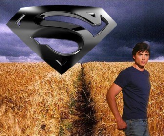 Clark Kent In The Field Wallpaper