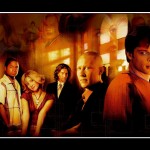 Smallville Cast Portrait Collage Wallpaper