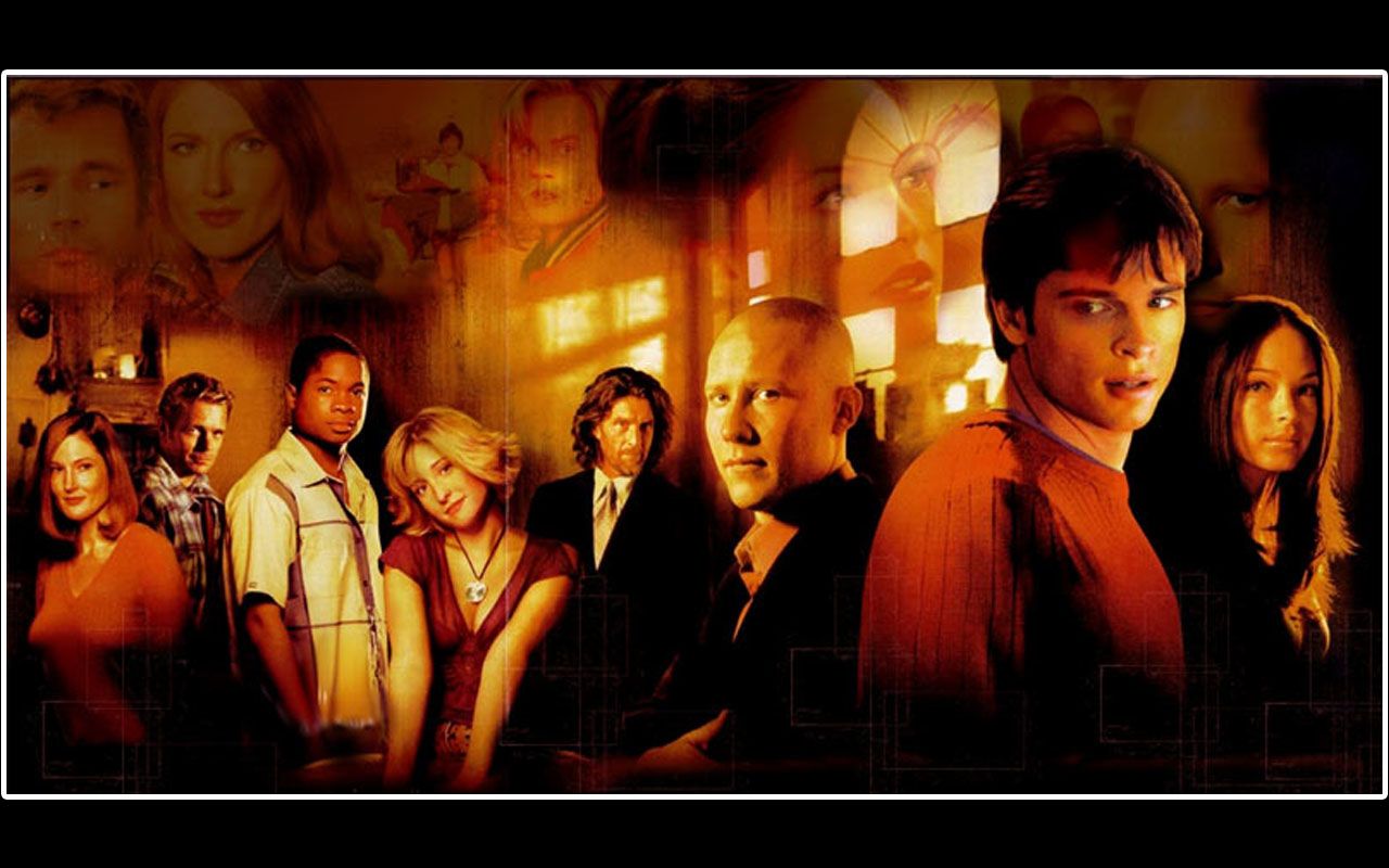 Smallville Cast Portrait Collage Wallpaper 1280x800