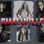 Smallville Cast Portraits Gray Background Wallpaper