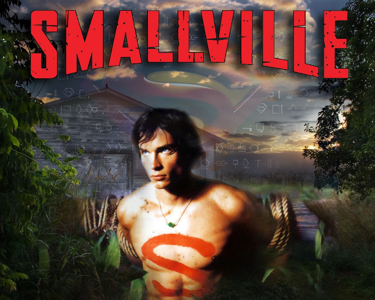 Tom Welling Smallville Logo Wallpaper 1280x1024